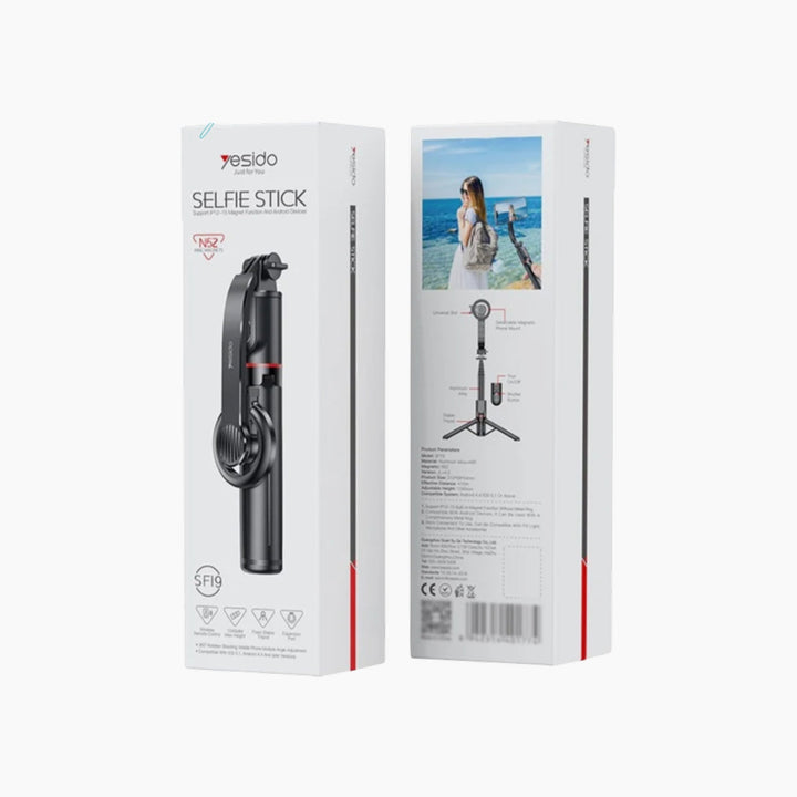 YESIDO SF19 magnetic selfie stick with tripod stand