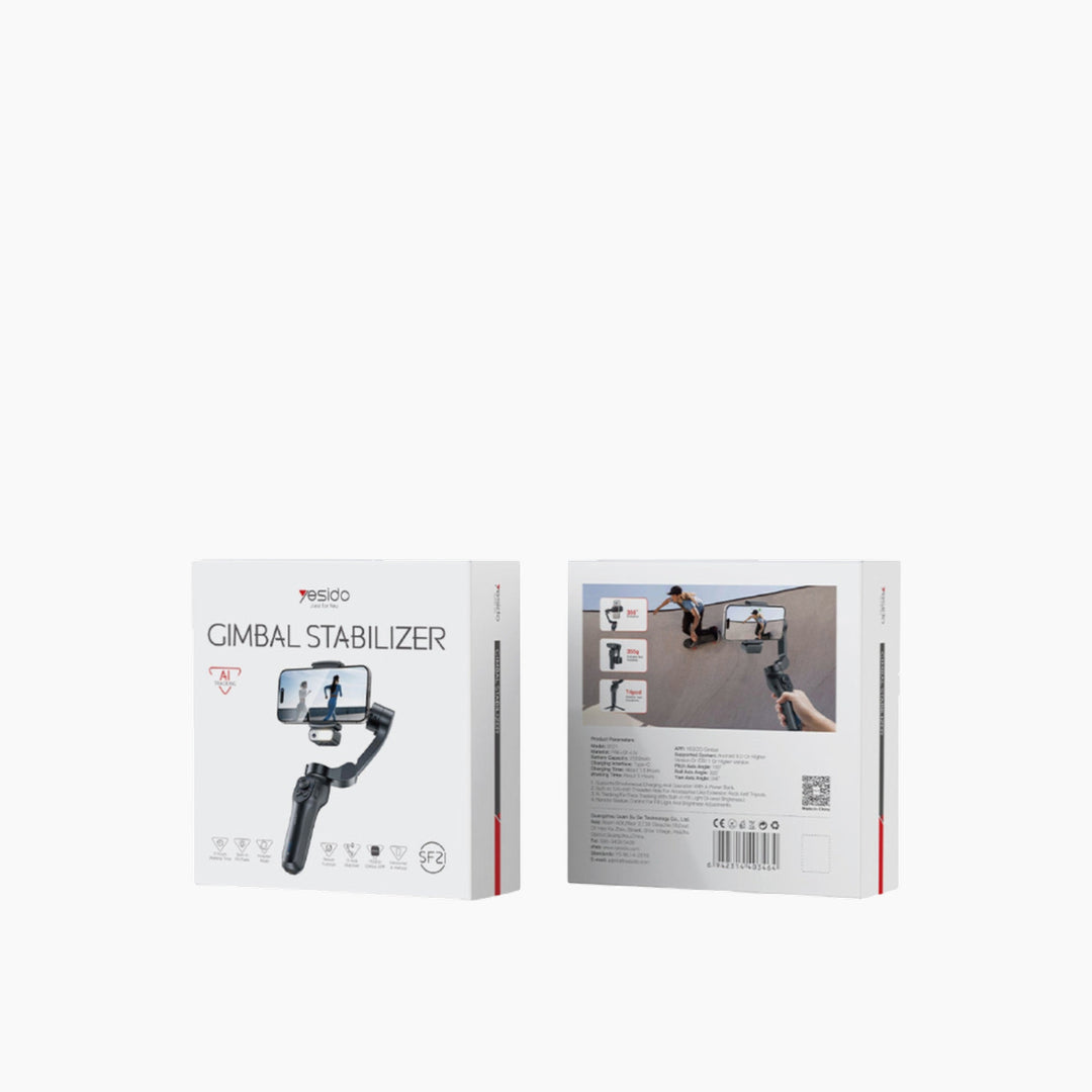 YESIDO SF21 phone gimbal stabilizer with fill light