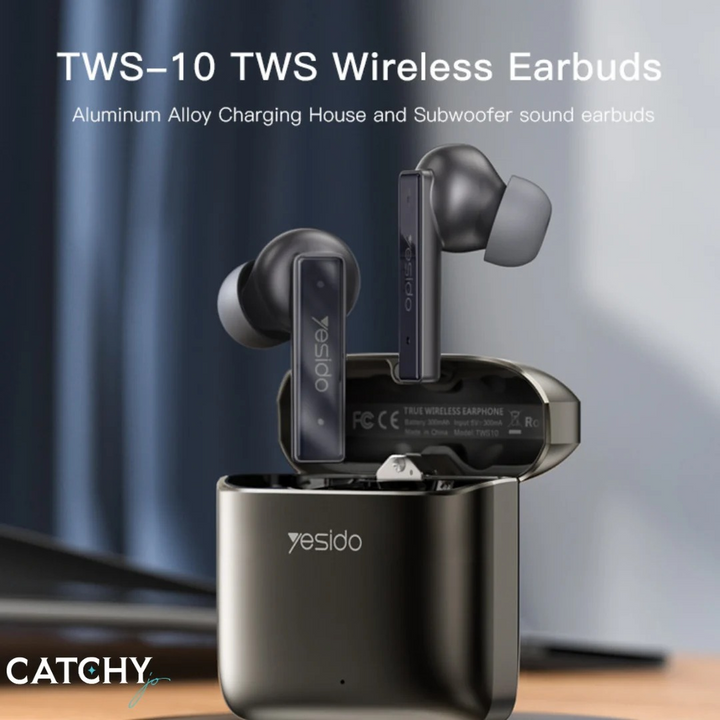 YESIDO TWS10 wireless earbuds with intuitive touch controls