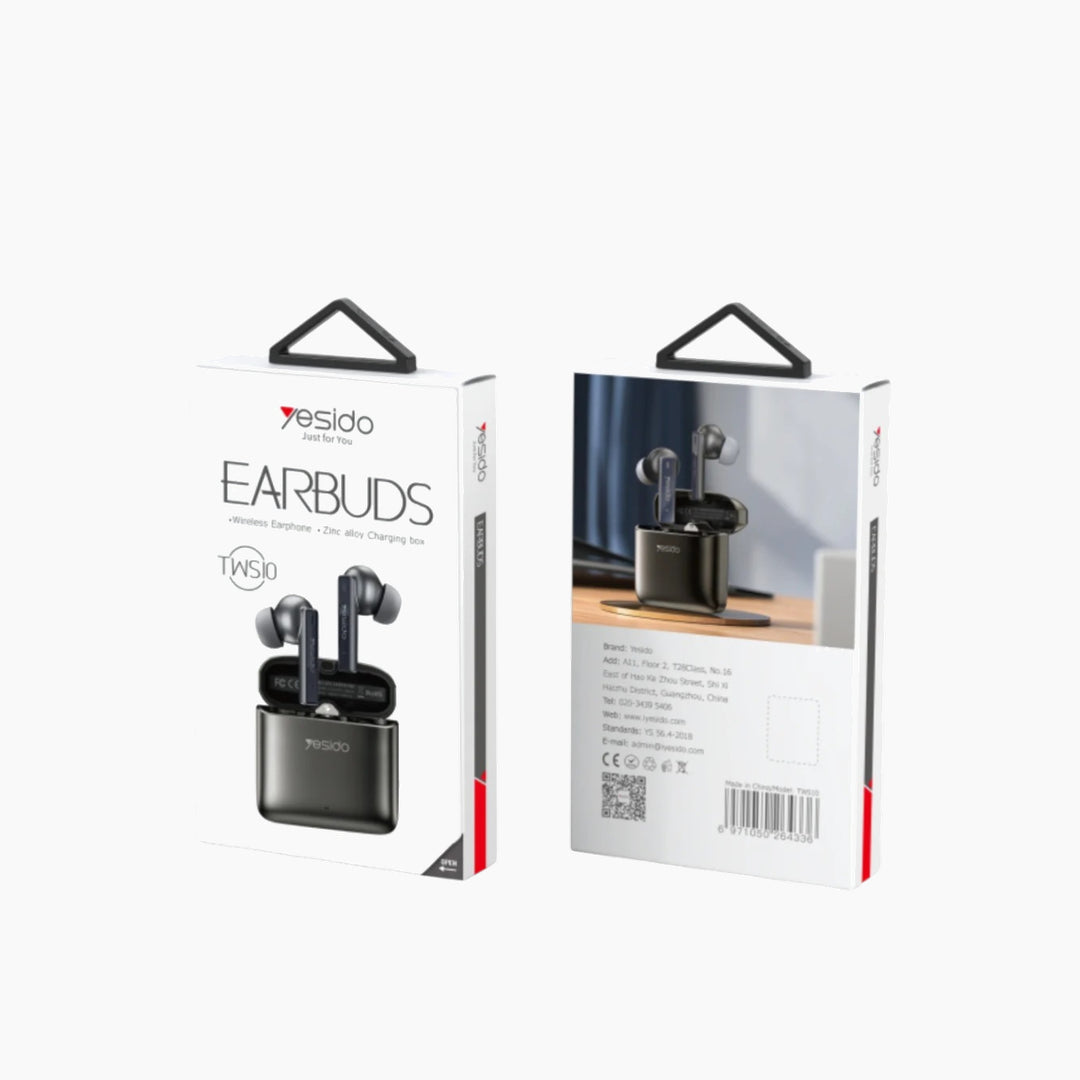 YESIDO TWS10 wireless earbuds with intuitive touch controls