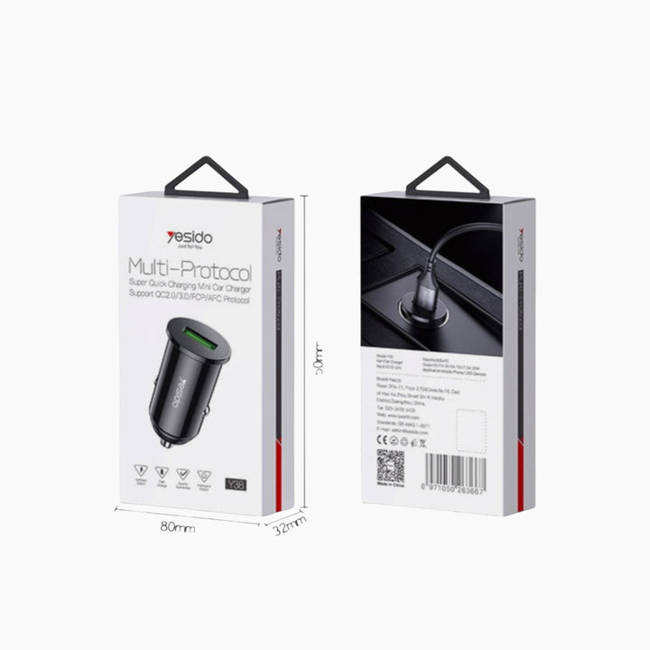 YESIDO Y38 Fast Car Charger