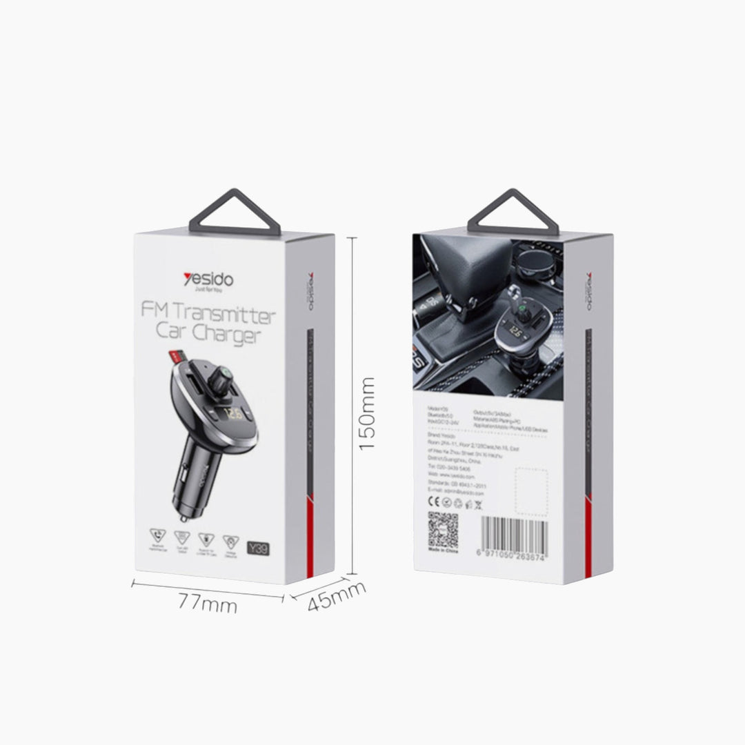 YESIDO Y39 Dual USB Fast Car Charger