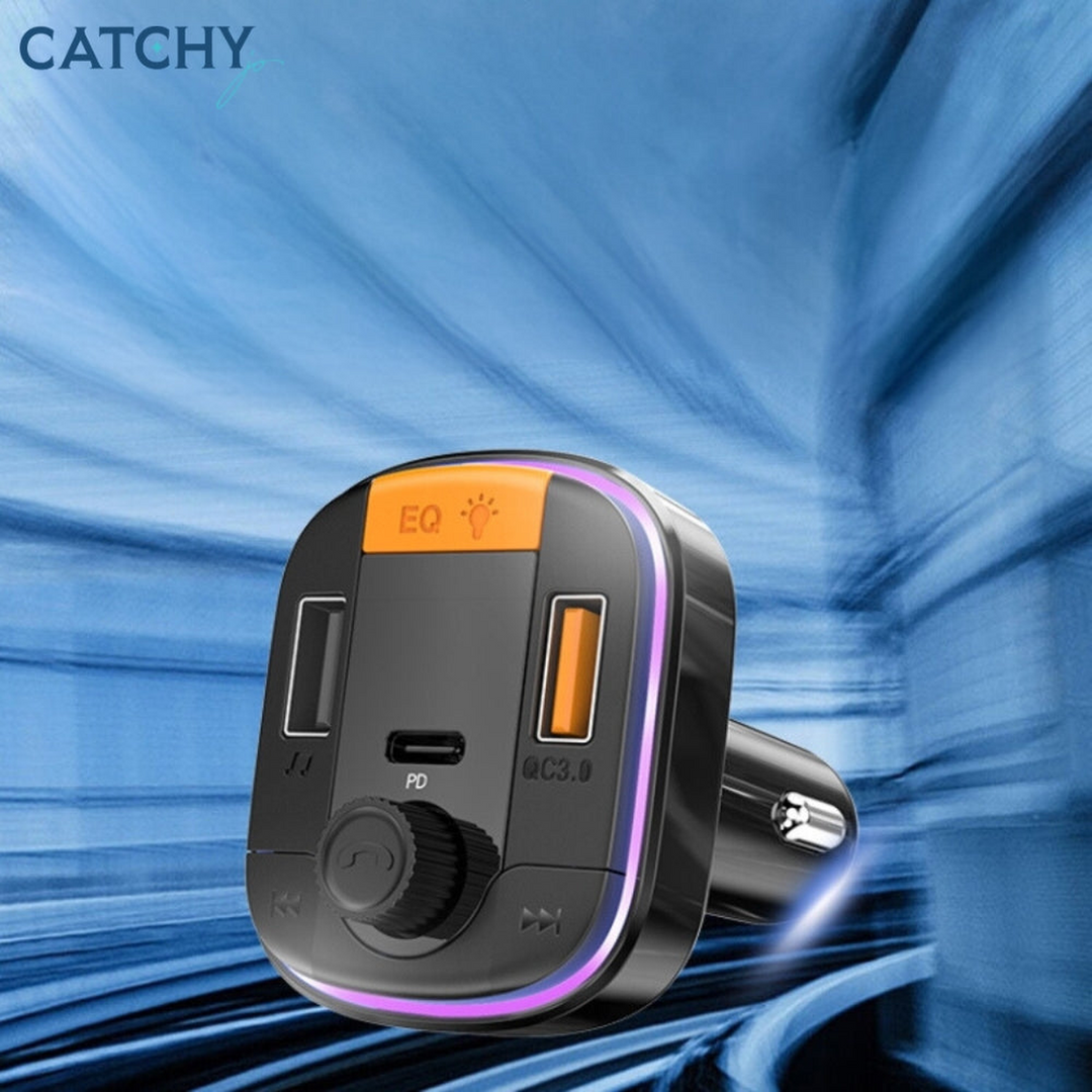 YESIDO Y45 Car Charger With Bluetooth Digital Display FM