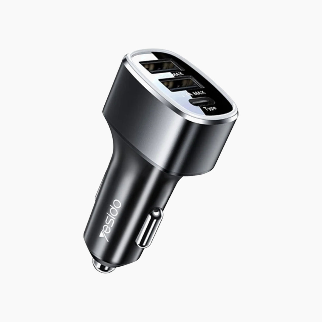 YESIDO Y47 3 Ports Fast Car Charger (49W)
