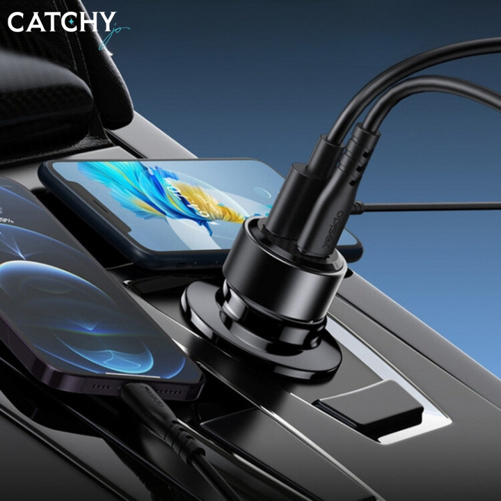YESIDO Y55 Car Charger With Type-C Cable (60W)