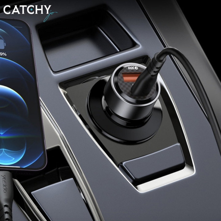 YESIDO Y55 Car Charger With Type-C Cable (60W)