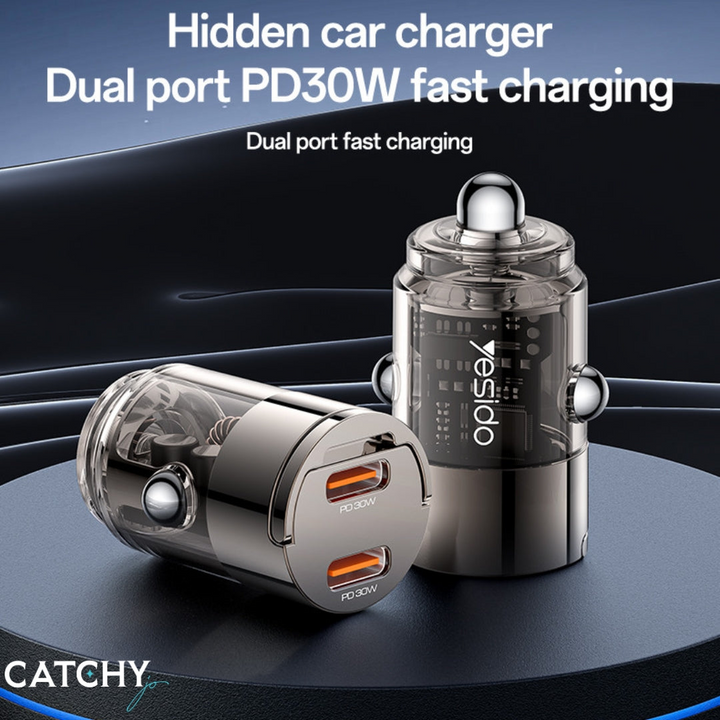 YESIDO Y69 Fast Mini Car Charger (30W)