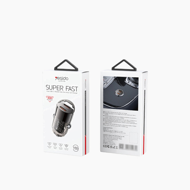 YESIDO Y69 Fast Mini Car Charger (30W)