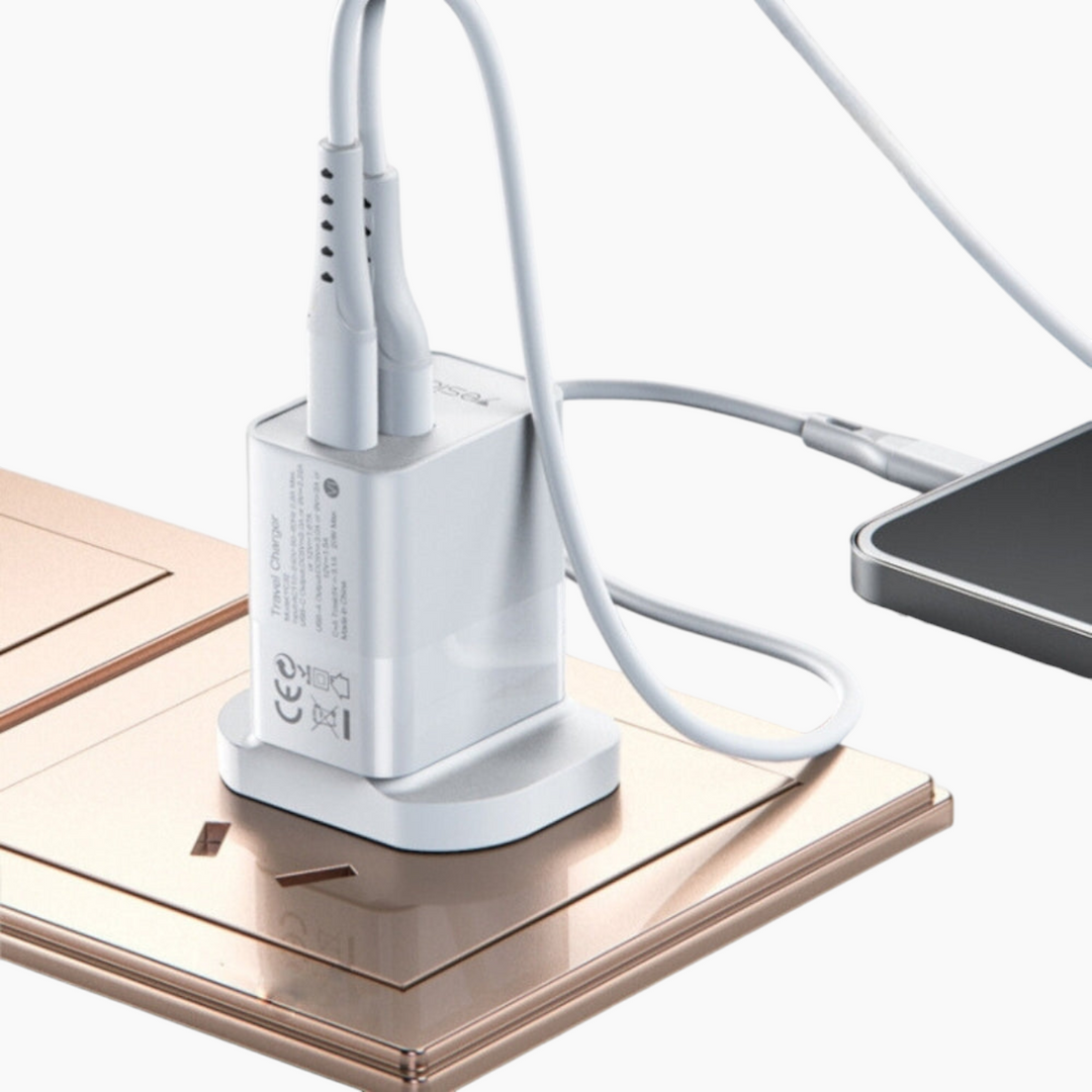 YESIDO YC-32 dual ports 20W fast charger adapter