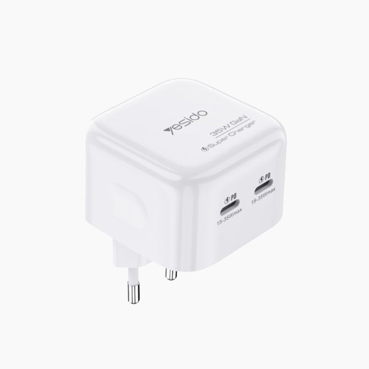 YESIDO YC38 35W GaN dual Type-C charging adapter