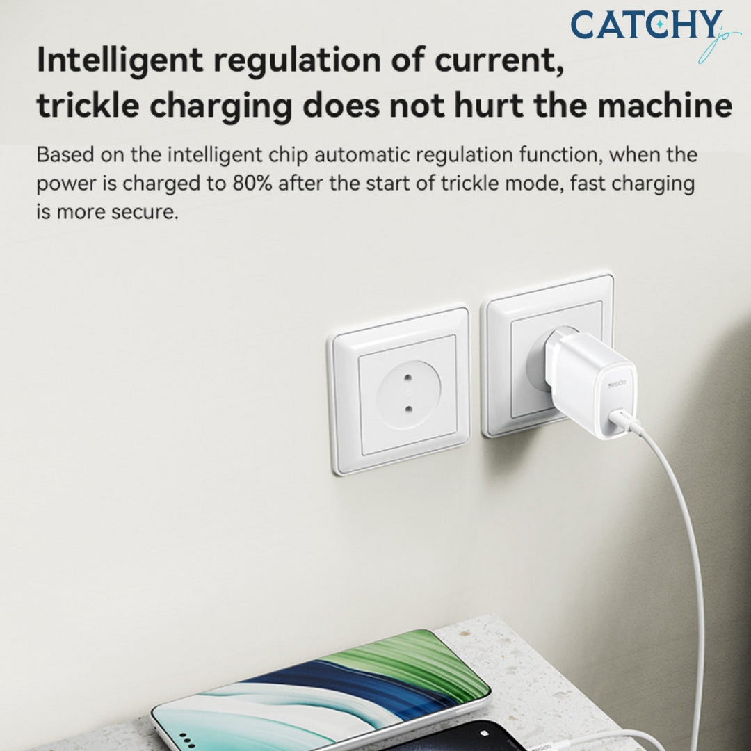 YESIDO YC57L 20W charging adapter with UK plug
