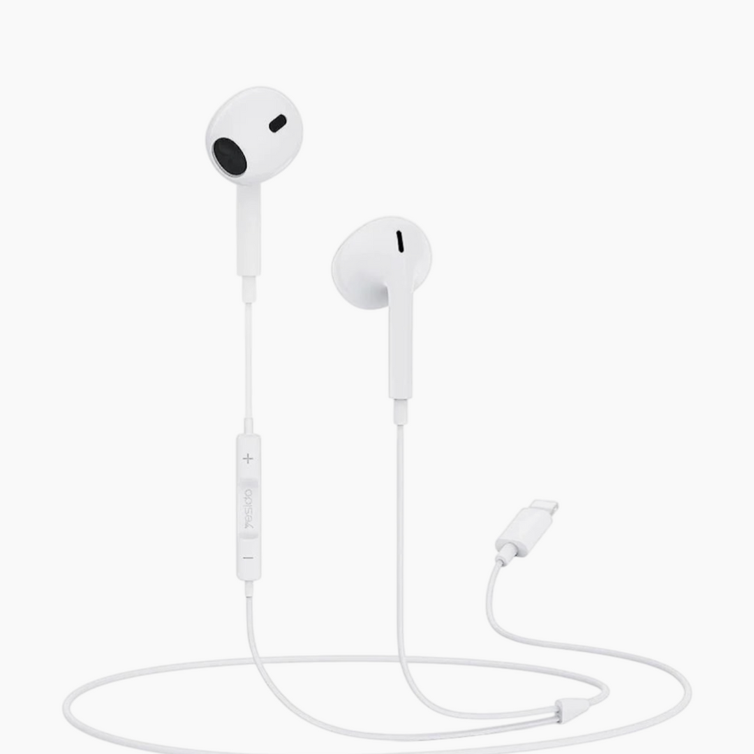 YESIDO YH37 Bluetooth Lightning Port wired earphones with integrated button design