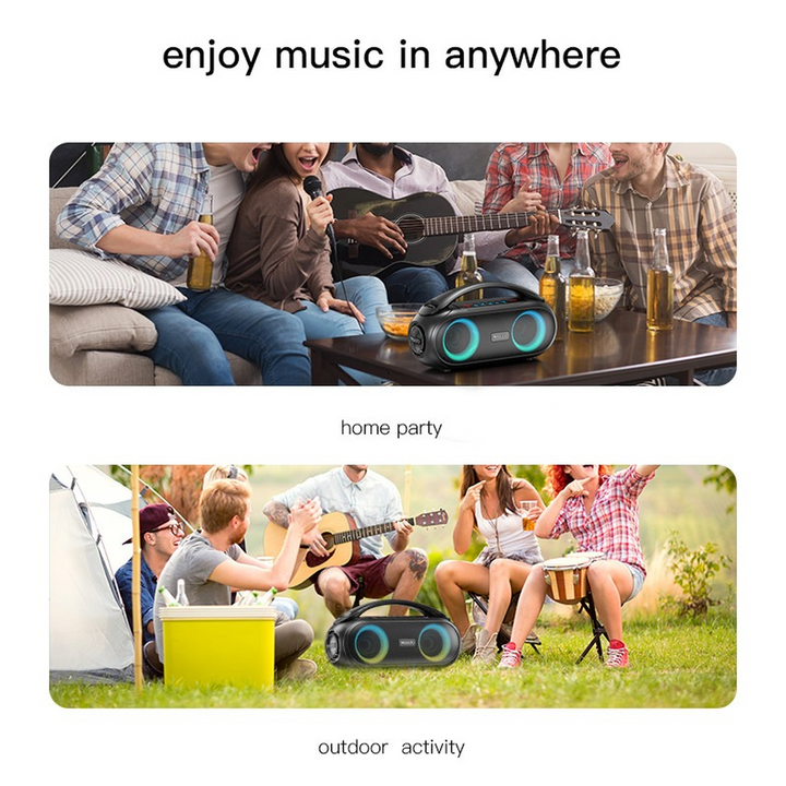 YESIDO YSW19 portable outdoor Bluetooth speaker with RGB lighting