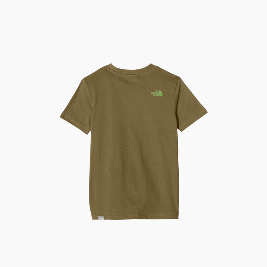 The North Face Youth Ss Simple Dome Tee Burnt Olive