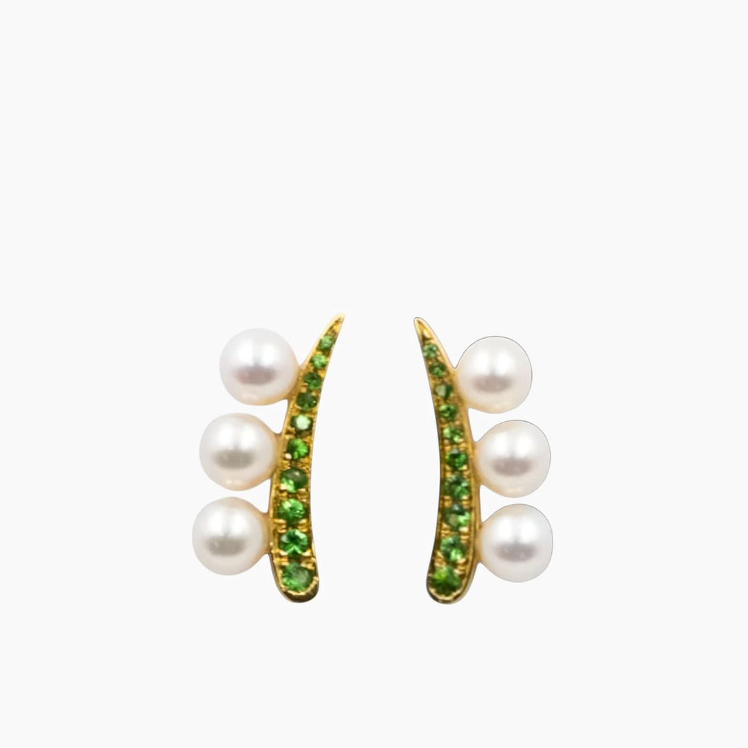 Nadine Shami Emerald Earrings