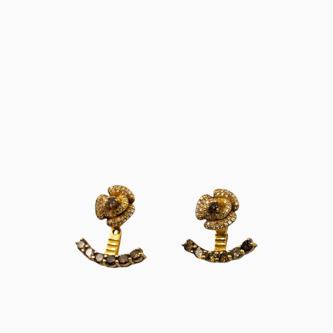 Nadine Shami Yellow Gold Earrings