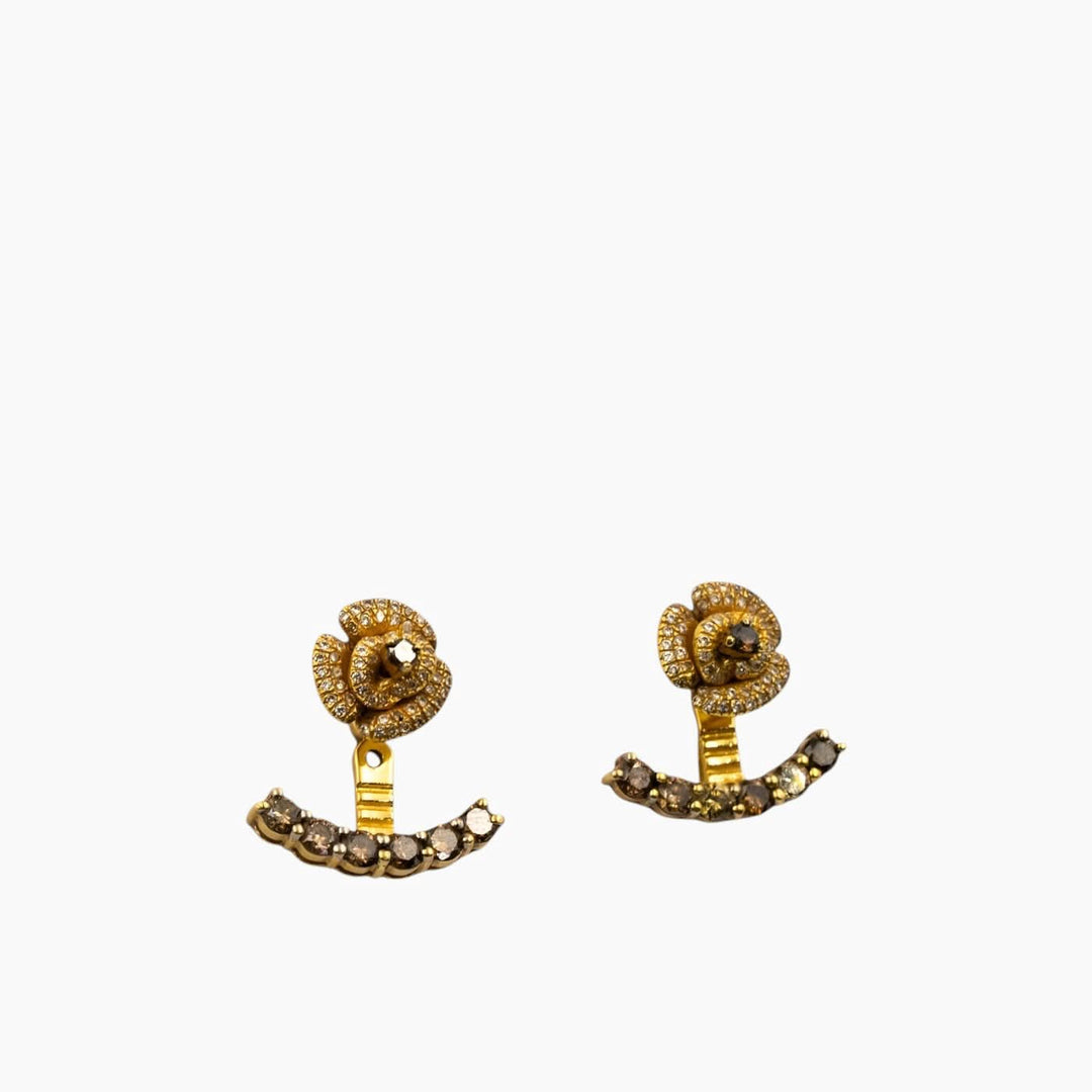 Nadine Shami Yellow Gold Earrings