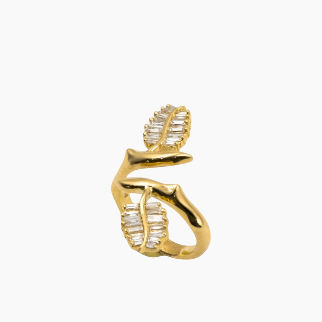 Nadine Shami Yellow Gold Ring with Diamond Ring