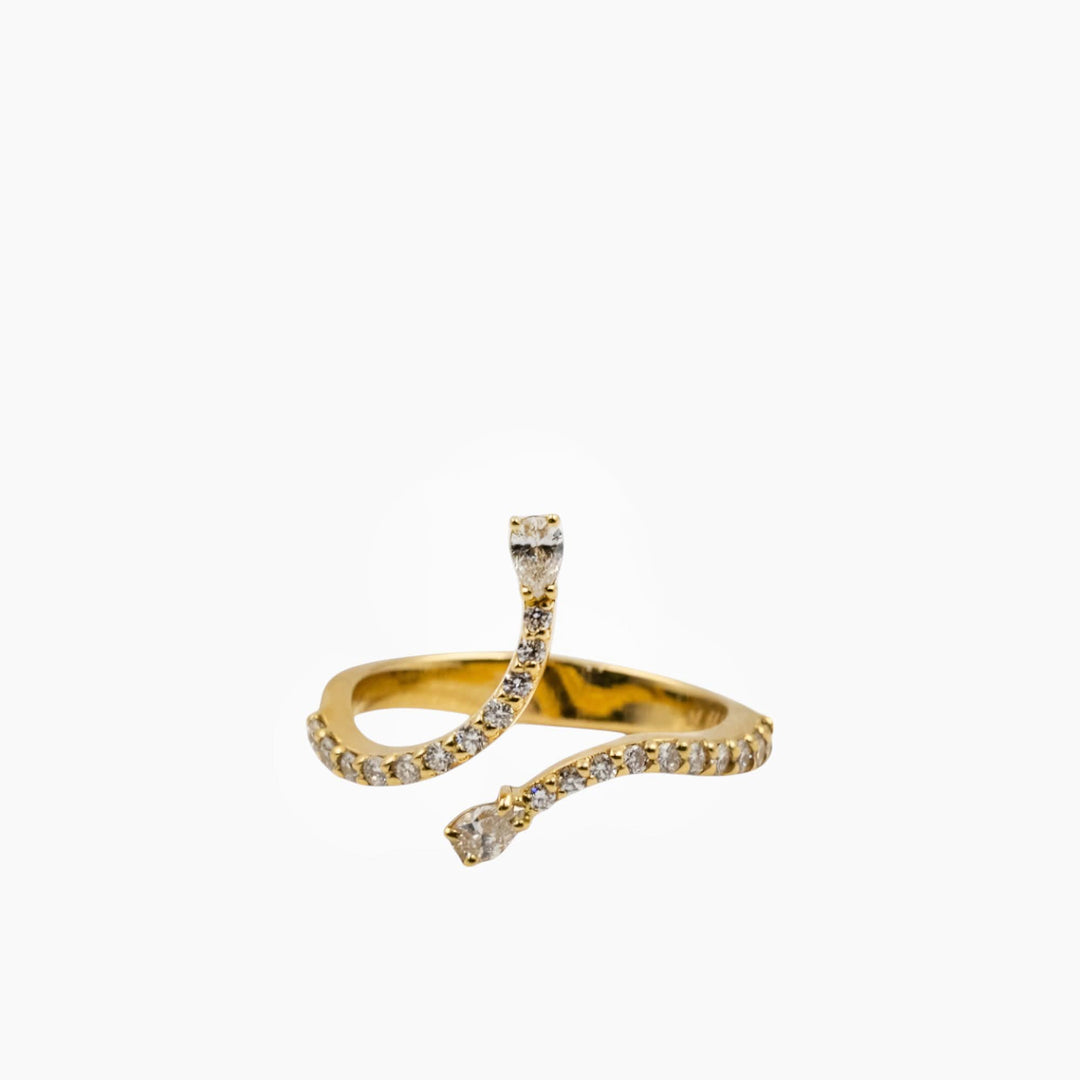 Nadine Shami Yellow Gold Diamond Ring