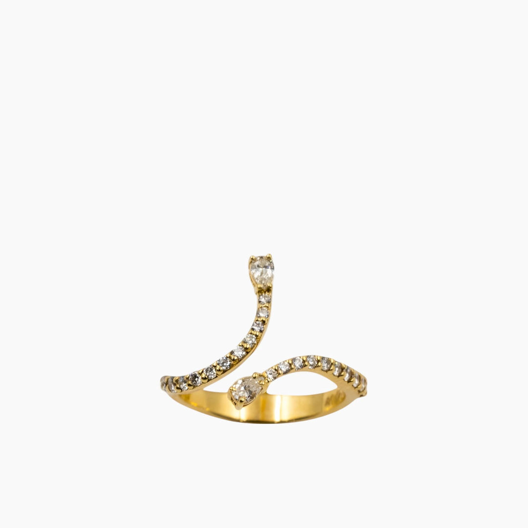 Nadine Shami Yellow Gold Diamond Ring