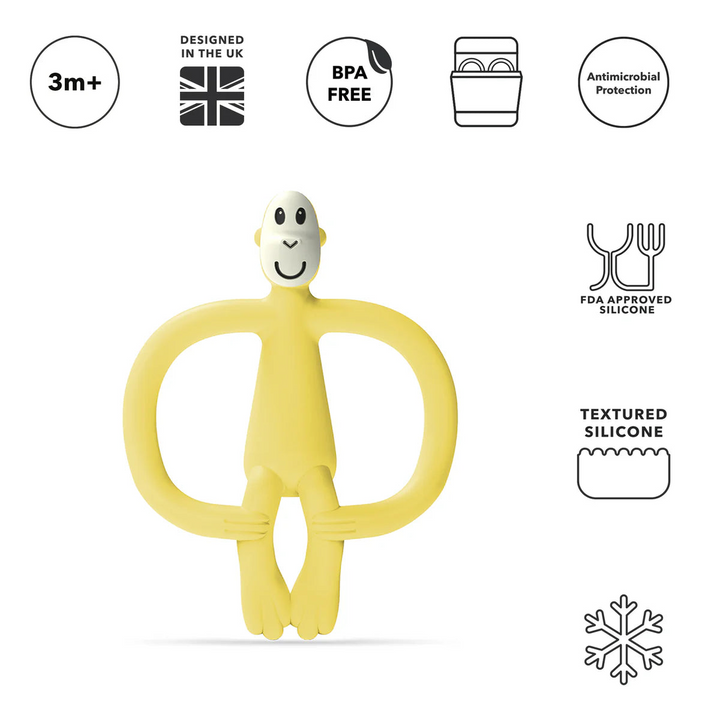 Matchstick Monkey Teether with BioCote® Antimicrobial Protection