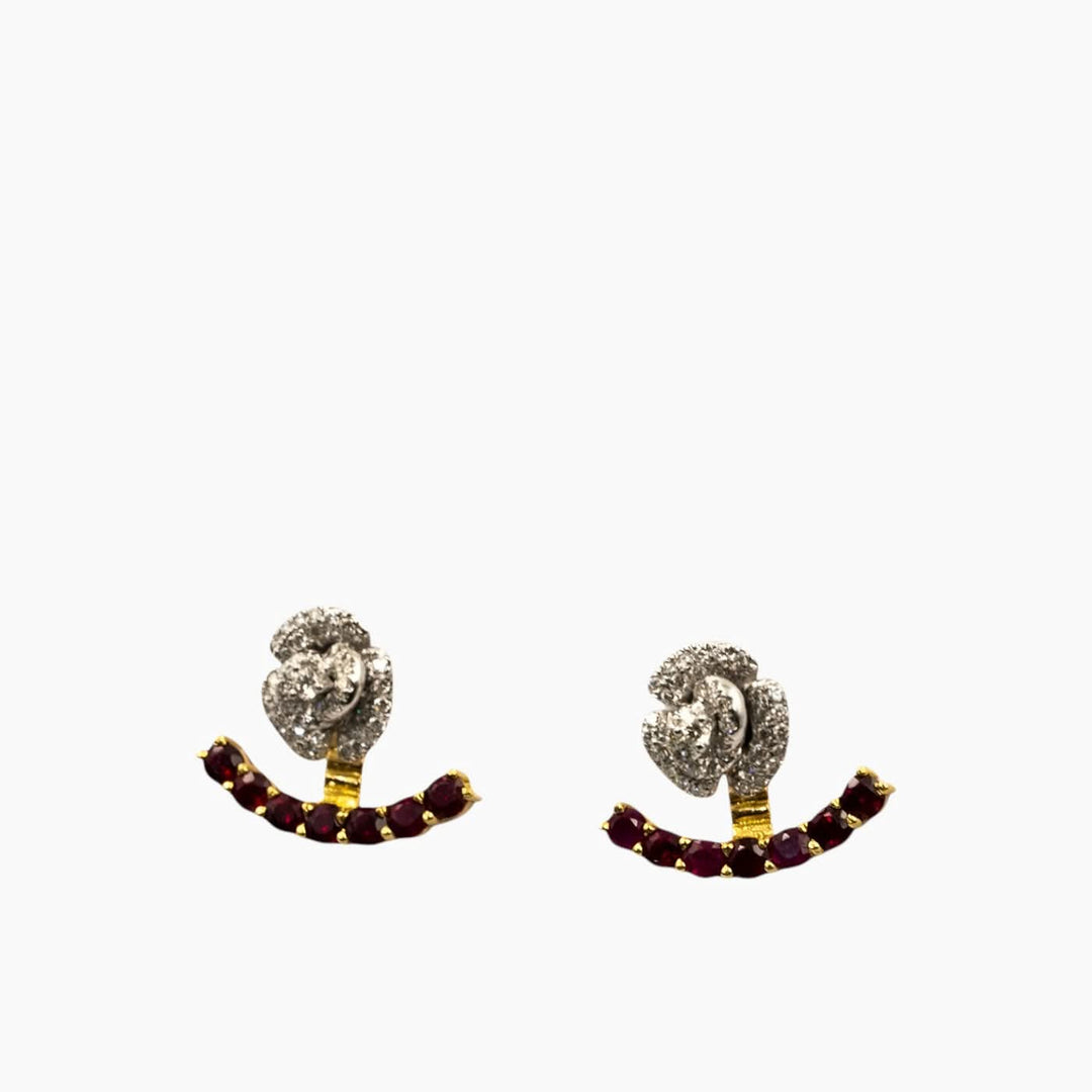 Nadine Shami Yellow &amp; White Gold Ruby and Diamond Ring