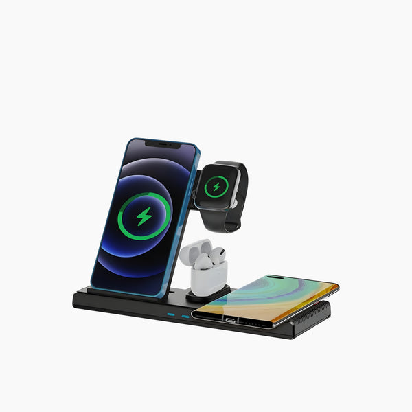 Yesido Ds13 4 In 1 Desktop Wireless Charging Stand (18W)