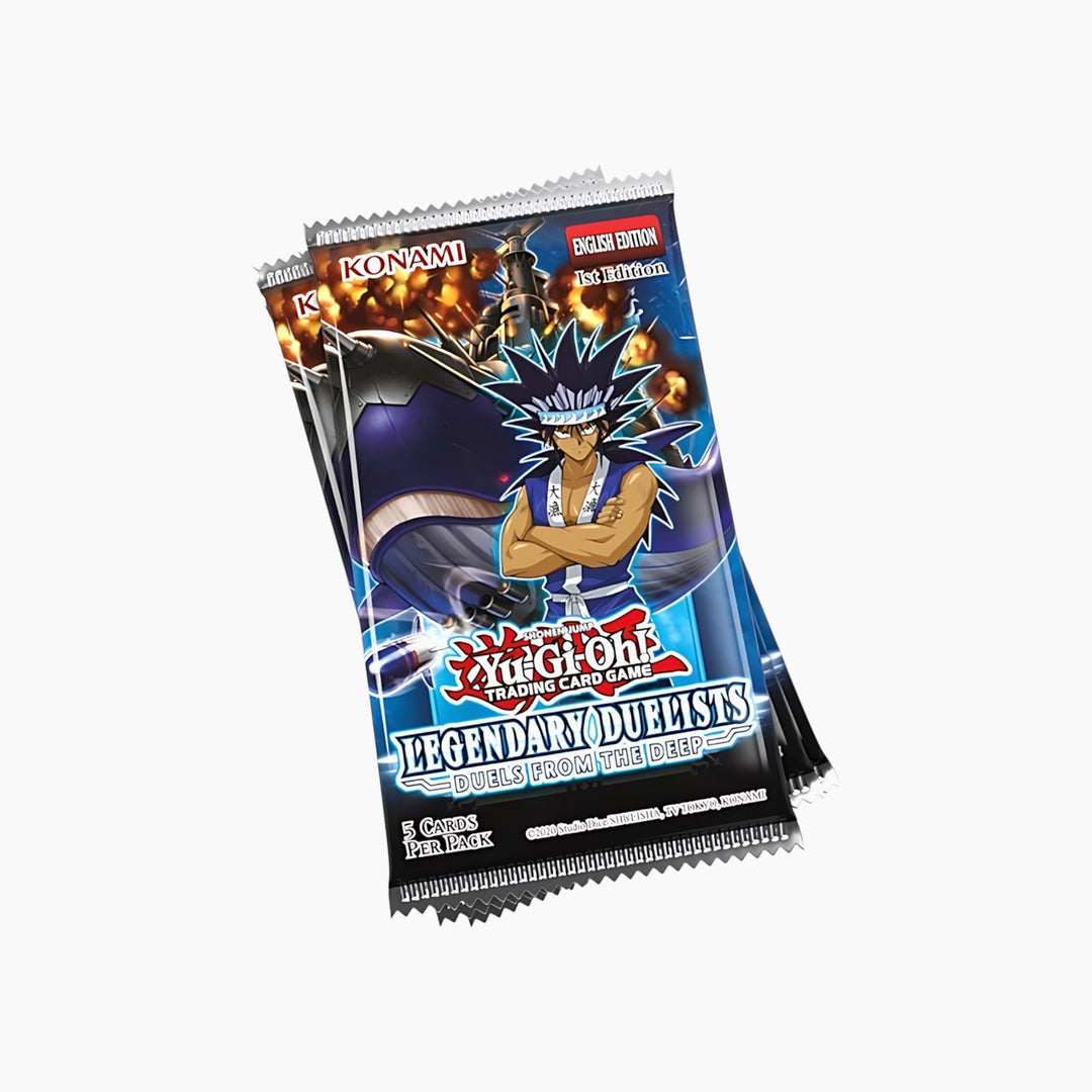 konami Yo Gi Oh Trading Cards: Legendary Duelists: Duels From The Deep Booster Pack - HUNA