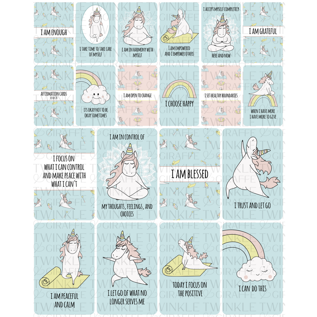 Twinkle &amp; Giraffe Milestone Cards Set of 20