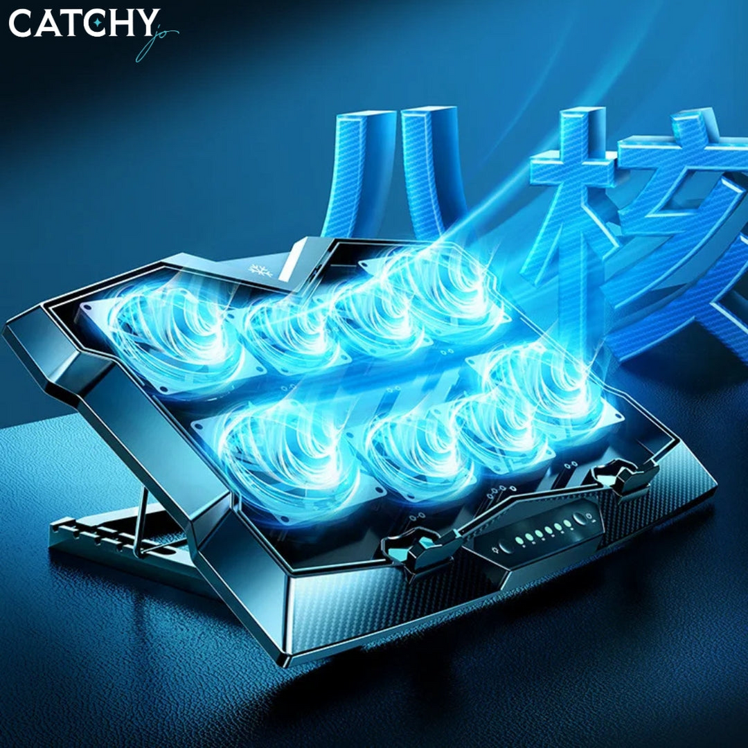Z33 Six Fans laptop cooling pad with aluminum and plastic construction