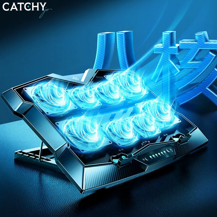 Z33 Six Fans laptop cooling pad with aluminum and plastic construction
