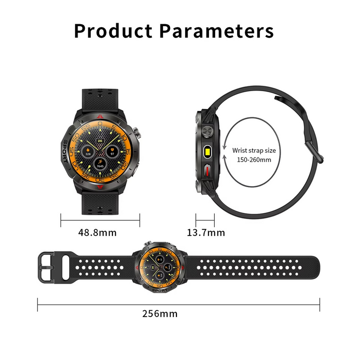 North Edge Z 6 (Built in GPS) Full Touch Screen Watch