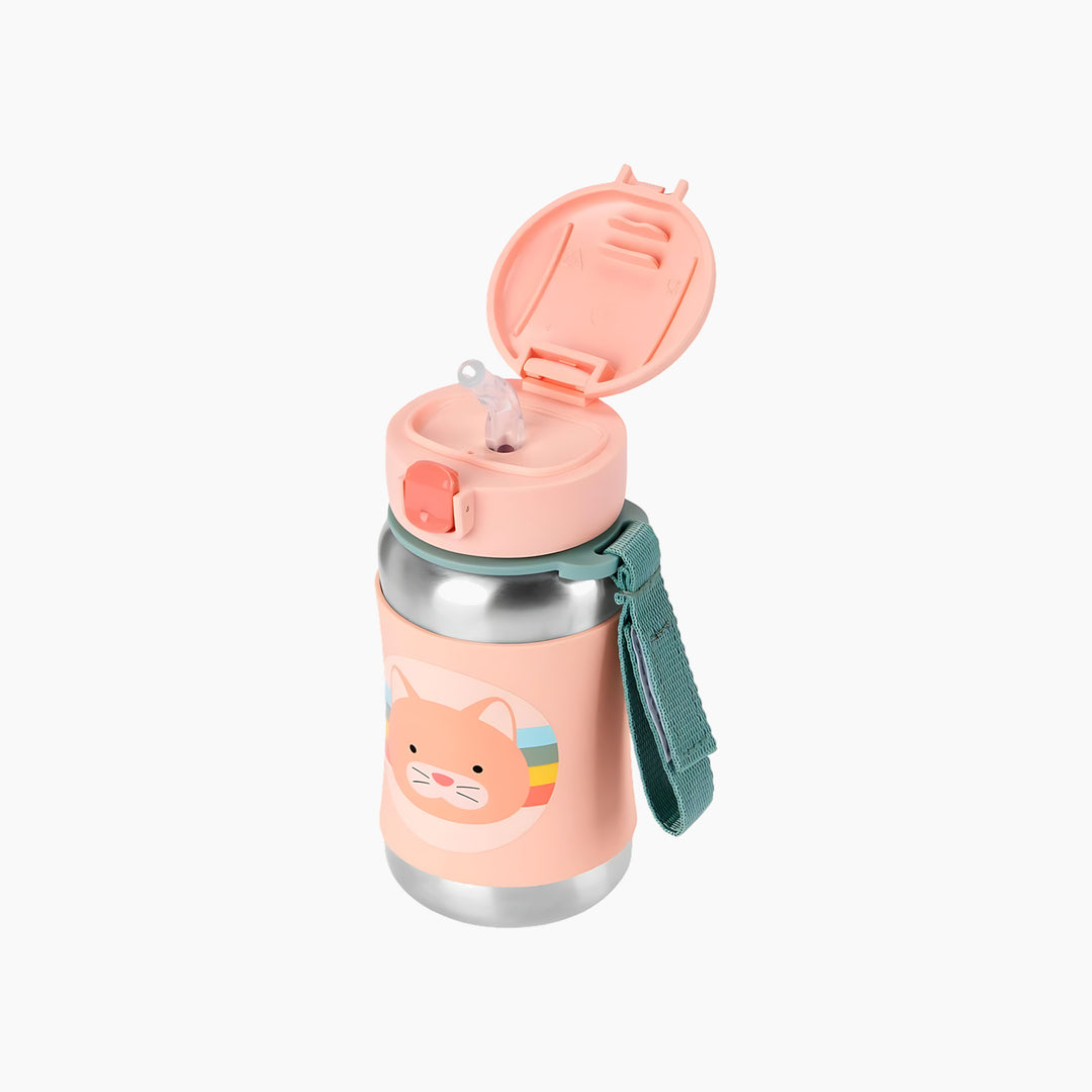Skip Hop Zoo Stainless Steel Straw Bottle