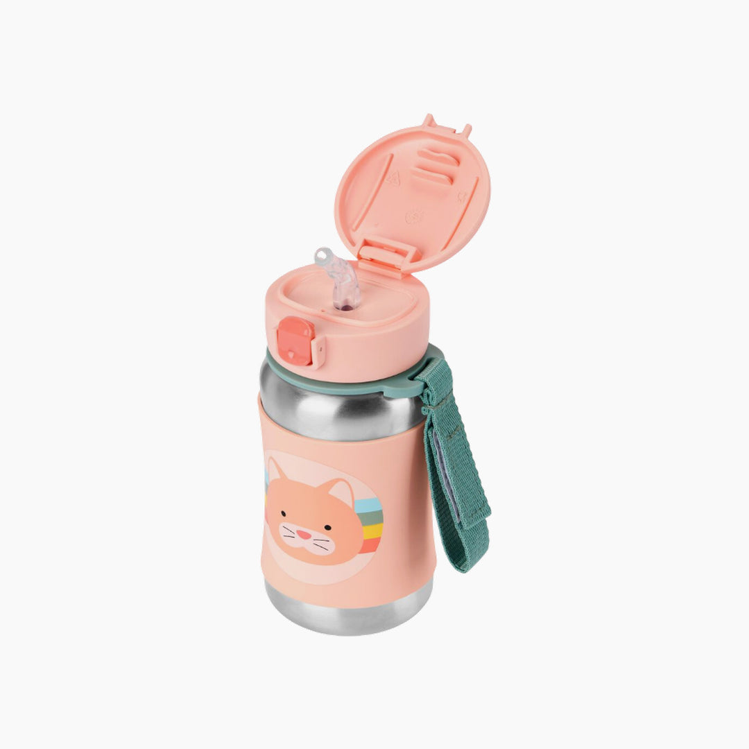 Skip Hop ZOO Stainless Steel Kid Straw Bottle