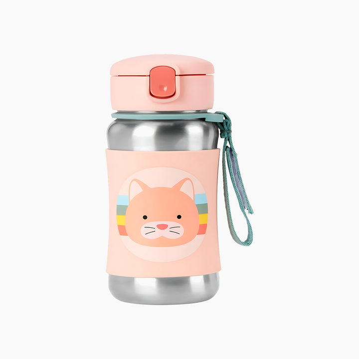Skip Hop Zoo Stainless Steel Straw Bottle
