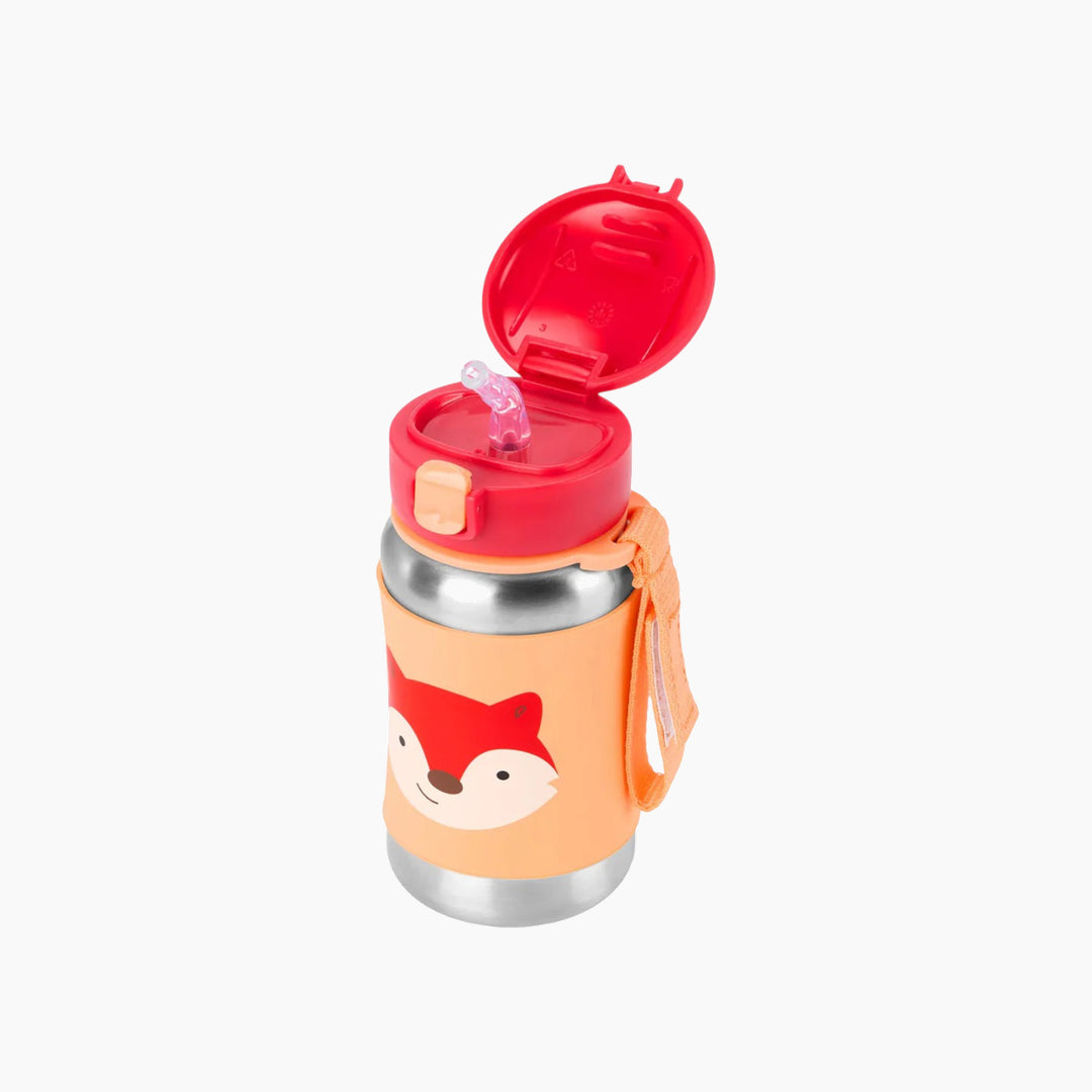 Skip Hop Zoo Stainless Steel Straw Bottle