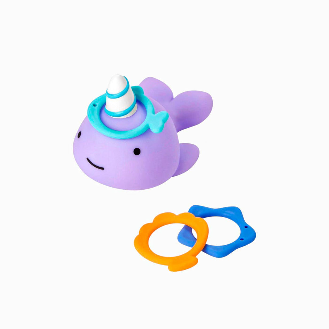 Skip Hop Zoo Narwhal Ring Toss Bath Toy