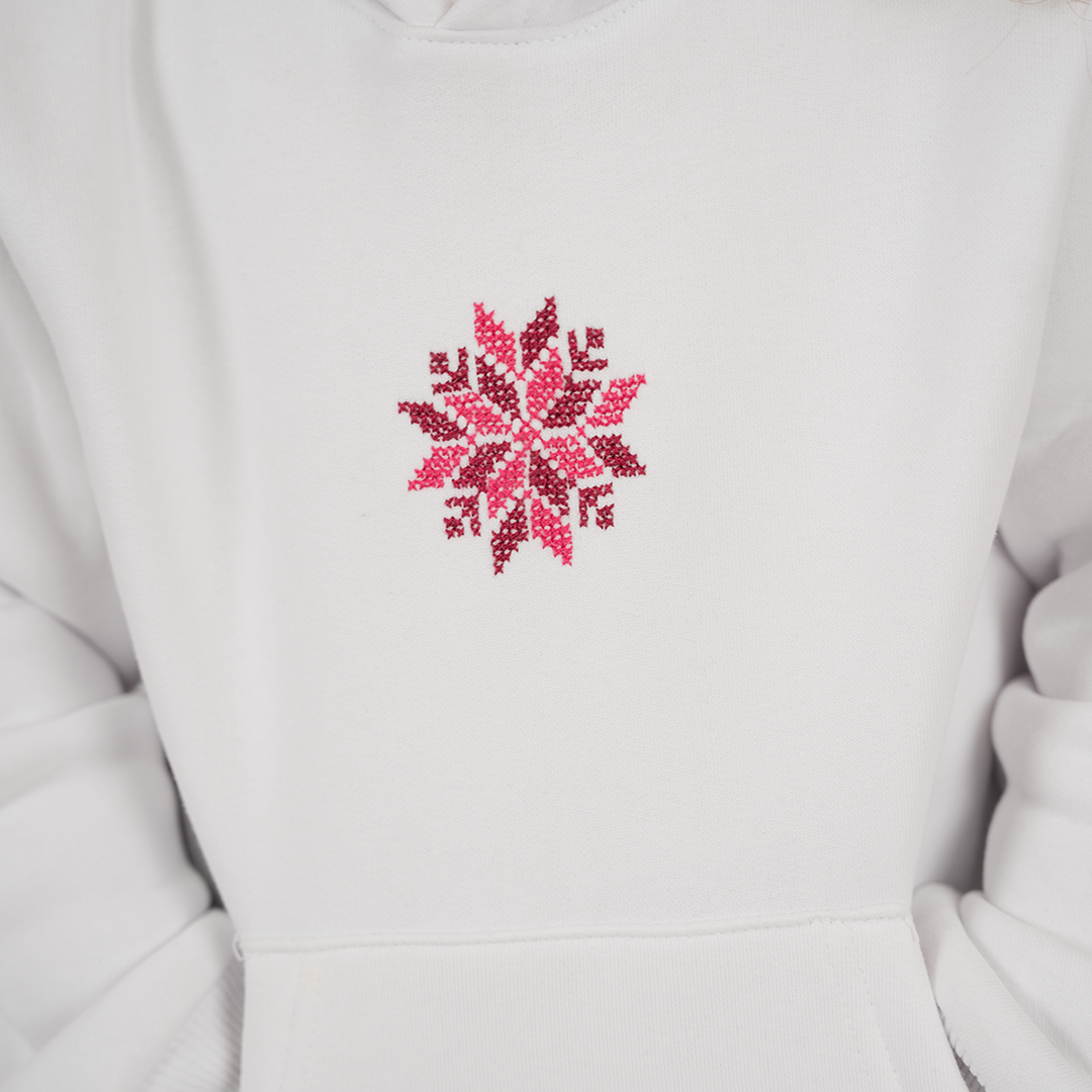 Zahra Kids Hoodie with Beir Sheva star embroidery