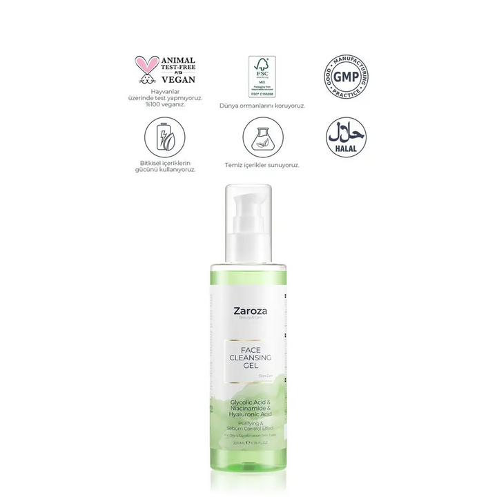 Zaroza 200ml face cleansing gel