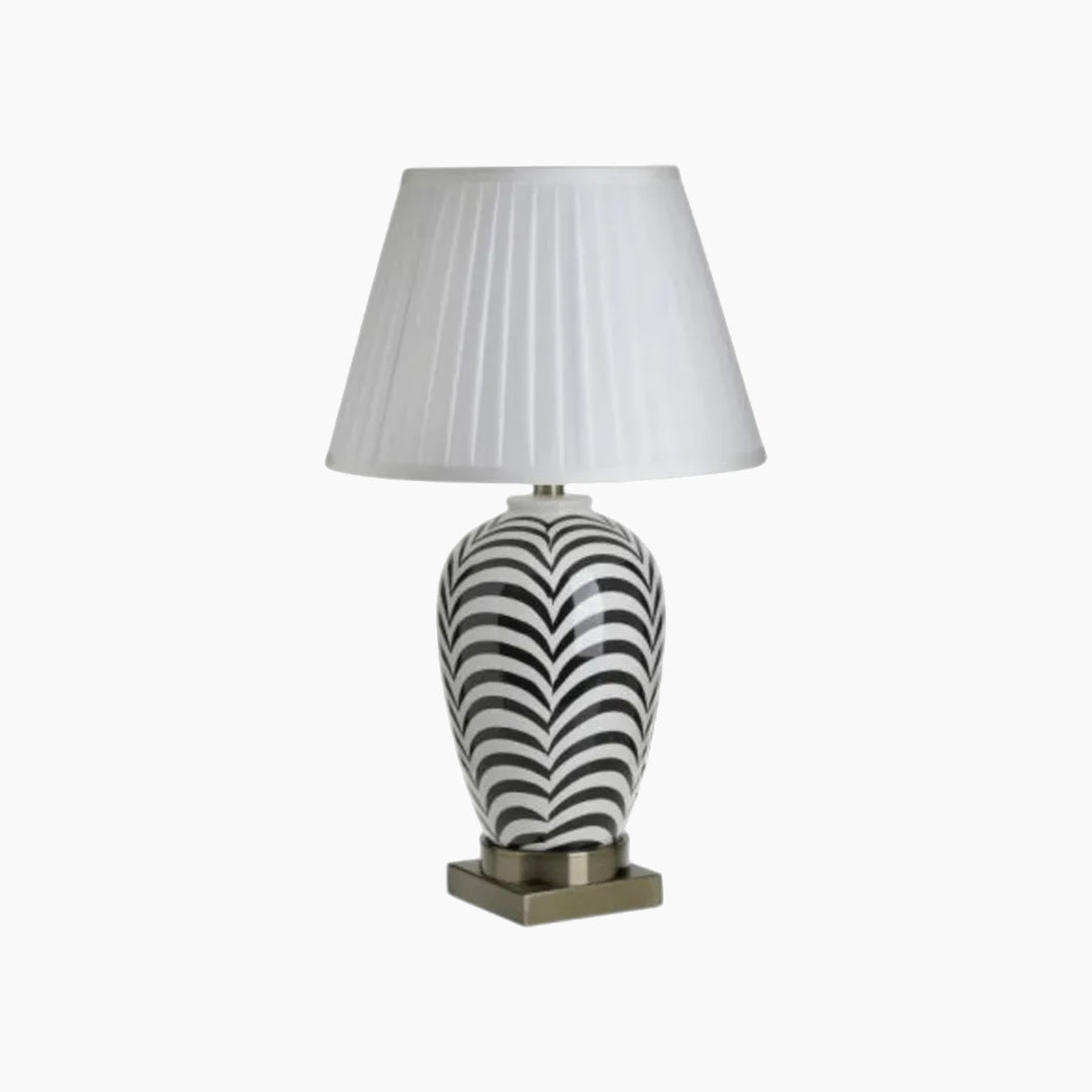 Inart Zebra Ceramic Table Lamp