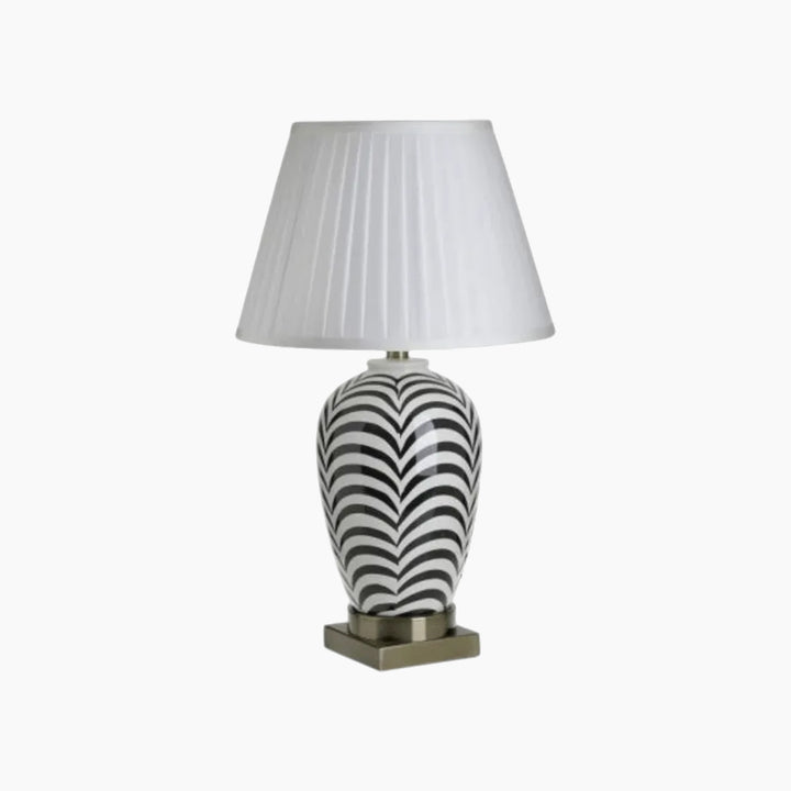 Inart Zebra Ceramic Table Lamp