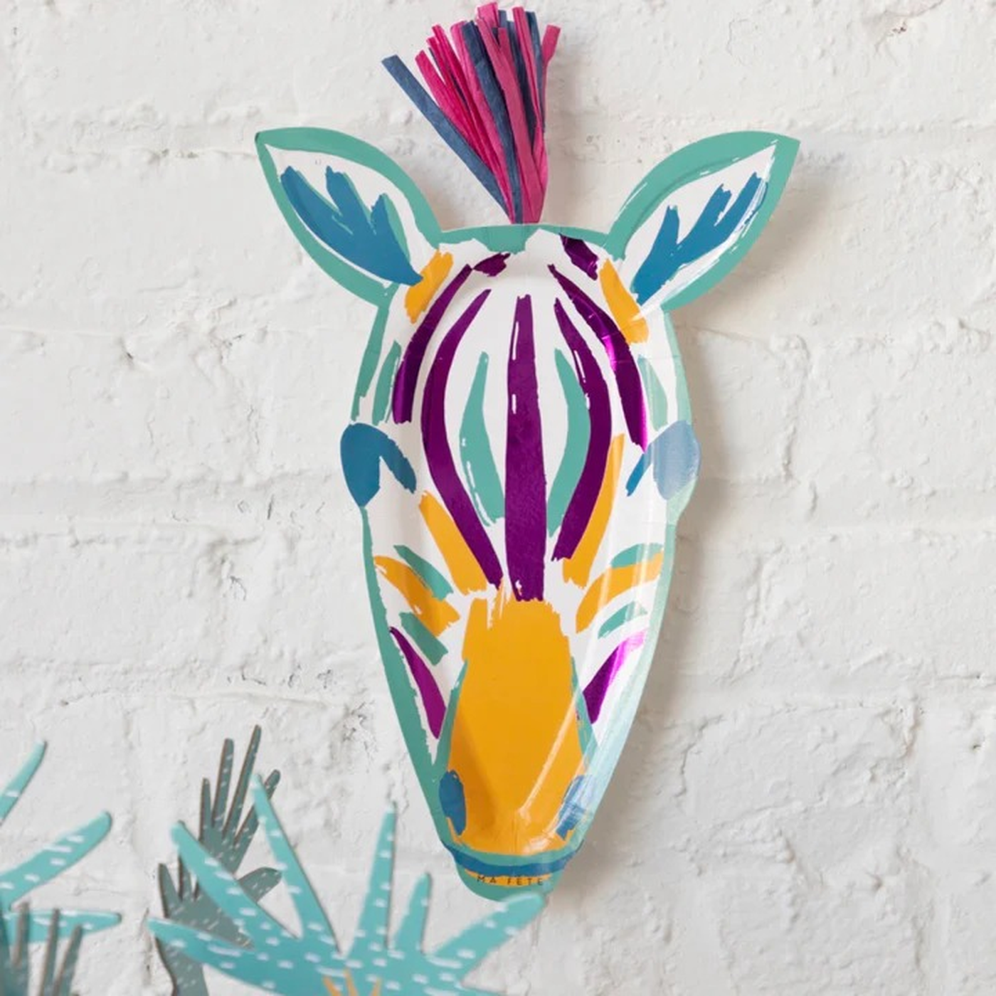 Ma Fete Safari Zebra Platters - Pack of 4 Ma Fete Safari Zebra Platters - Pack of 4