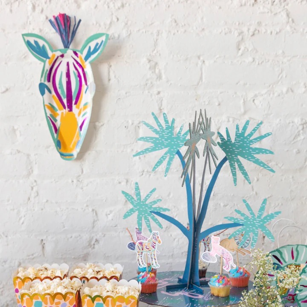 Ma Fete Safari Zebra Platters - Pack of 4