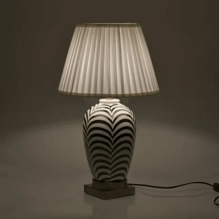 Inart Zebra Ceramic Table Lamp
