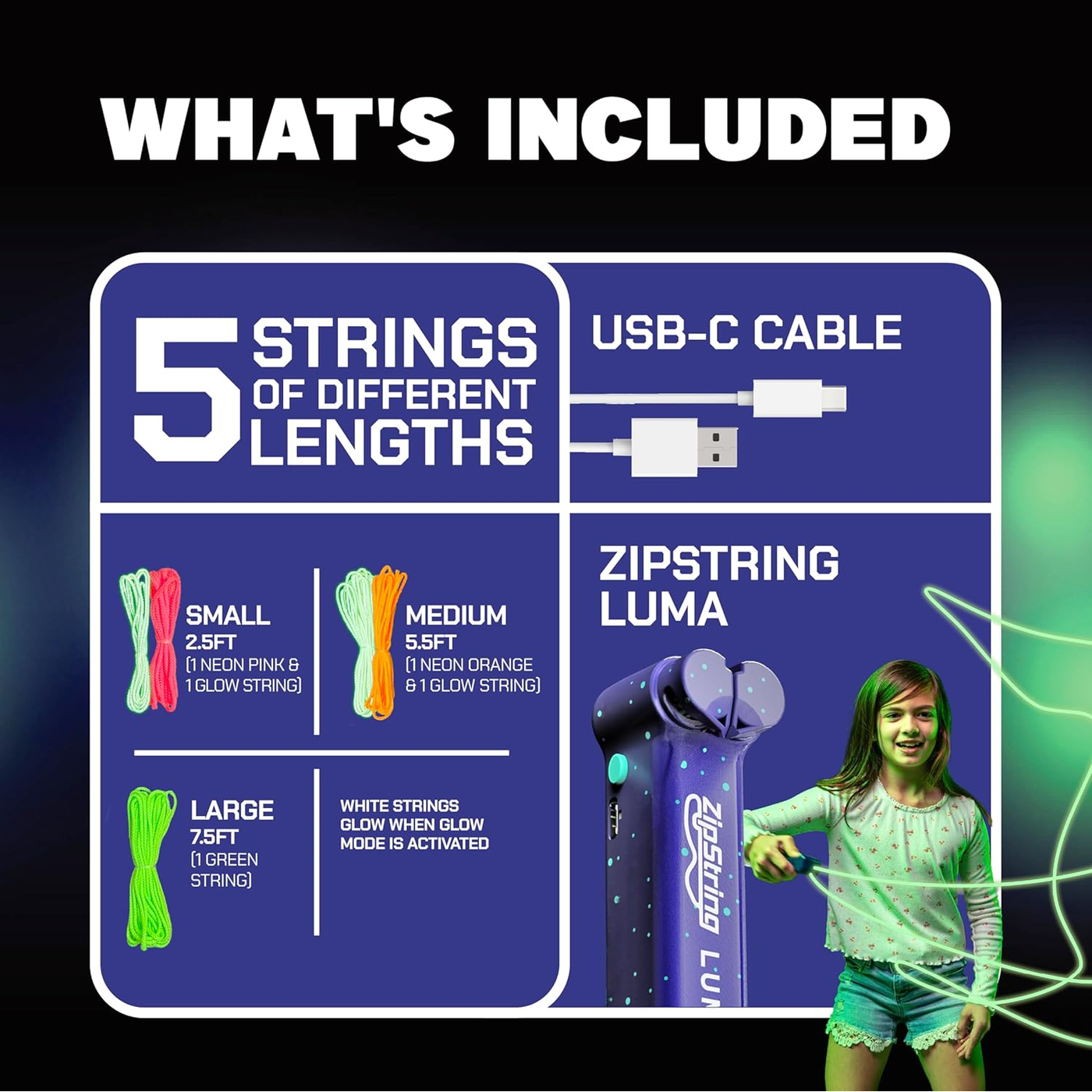 ZipString Luma Glow-in-the-Dark String Launcher ZipString Luma Glow-in-the-Dark String Launcher