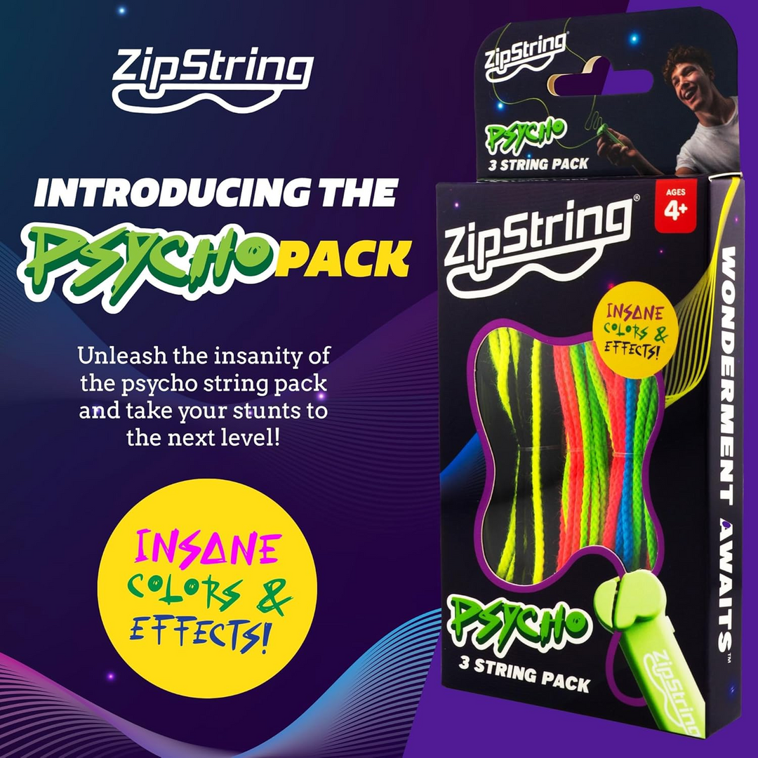 ZipString Psycho Strings Replacement Pack with Black &amp; Yellow string