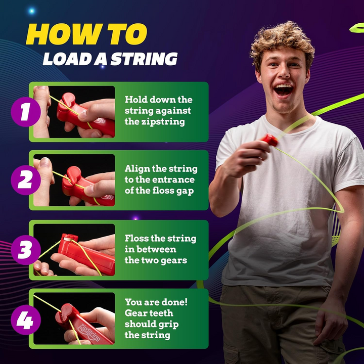 ZipString Psycho Strings Replacement Pack with Black &amp; Yellow string