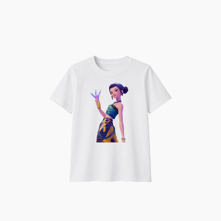 Zoey Kpop Tshirt, white, size 7-8 Y / 130 cm