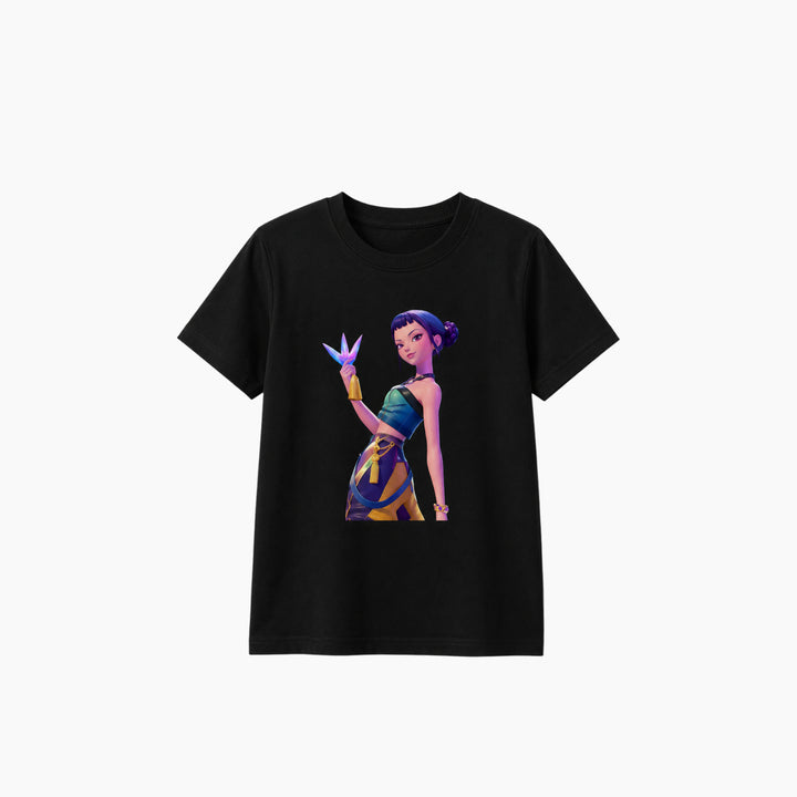 Zoey Kpop Tshirt, black, size 15-16 y