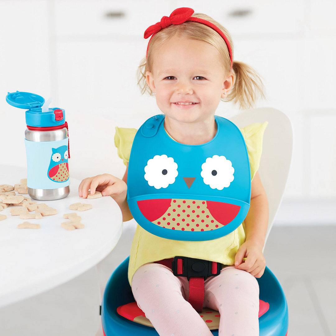 Skip Hop Zoo Fold &amp; Go Silicone Bib - HUNA
